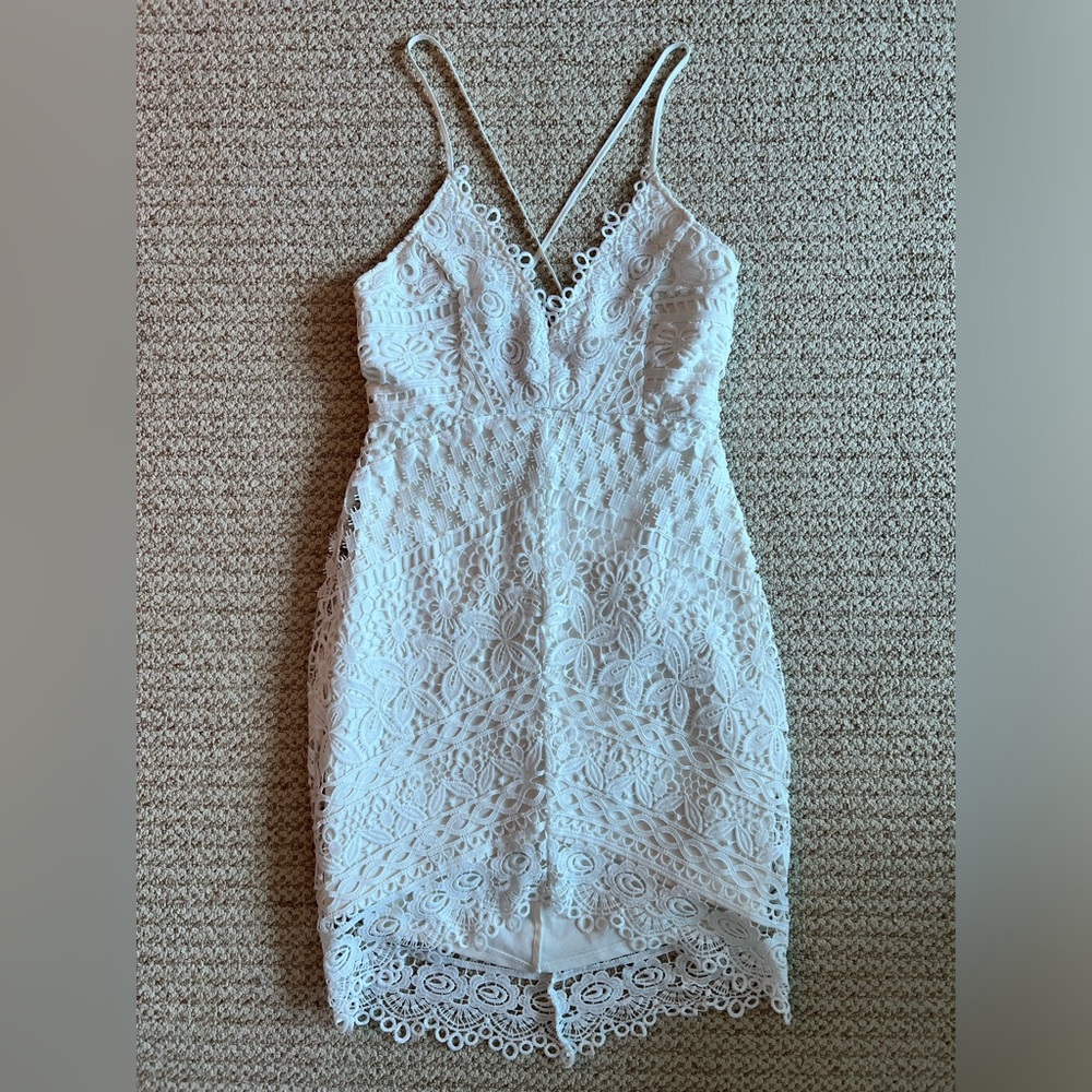 Brand new white lace dress